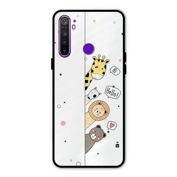 Animal Greetings Metal Back Case for Realme Narzo 10