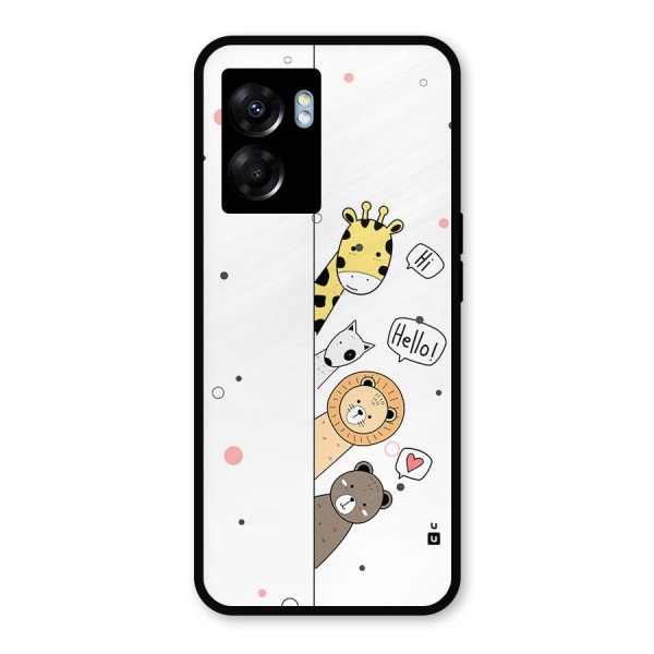 Animal Greetings Metal Back Case for Realme Narzo 50 5G