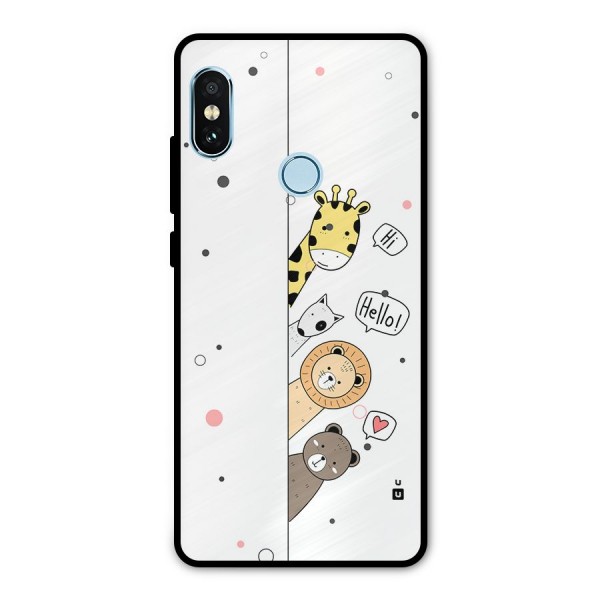 Animal Greetings Metal Back Case for Redmi Note 5 Pro