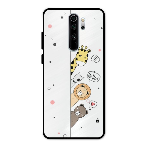 Animal Greetings Metal Back Case for Redmi Note 8 Pro