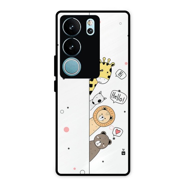 Animal Greetings Metal Back Case for Vivo V29