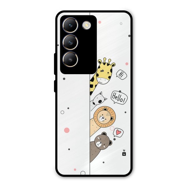 Animal Greetings Metal Back Case for Vivo Y200e