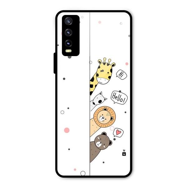 Animal Greetings Metal Back Case for Vivo Y20i