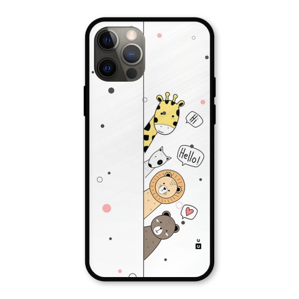 Animal Greetings Metal Back Case for iPhone 12 Pro