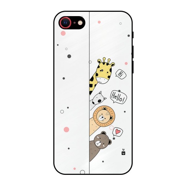 Animal Greetings Metal Back Case for iPhone SE 2022