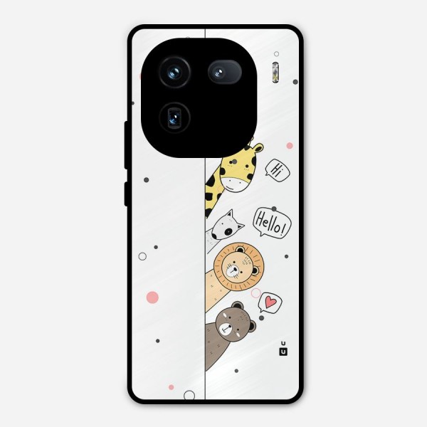 Animal Greetings Metal Back Case for iQOO 12