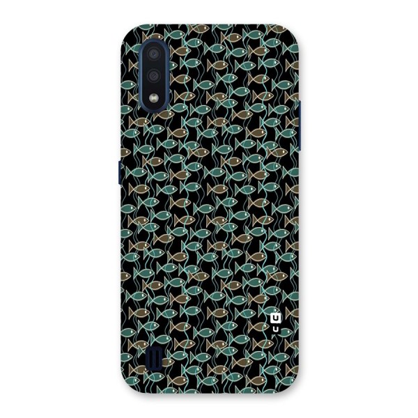 Animated Fishes Art Pattern Back Case for Galaxy M01