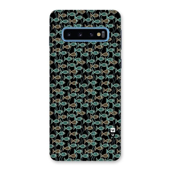 Animated Fishes Art Pattern Back Case for Galaxy S10