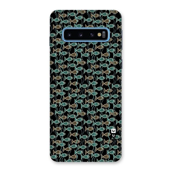 Animated Fishes Art Pattern Back Case for Galaxy S10