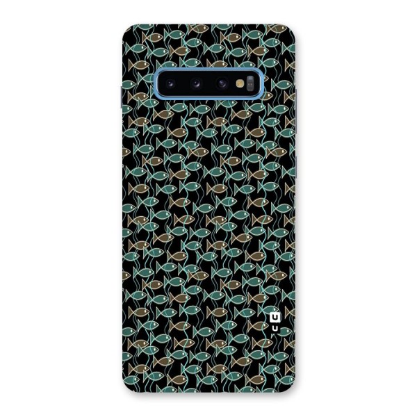Animated Fishes Art Pattern Back Case for Galaxy S10 Plus