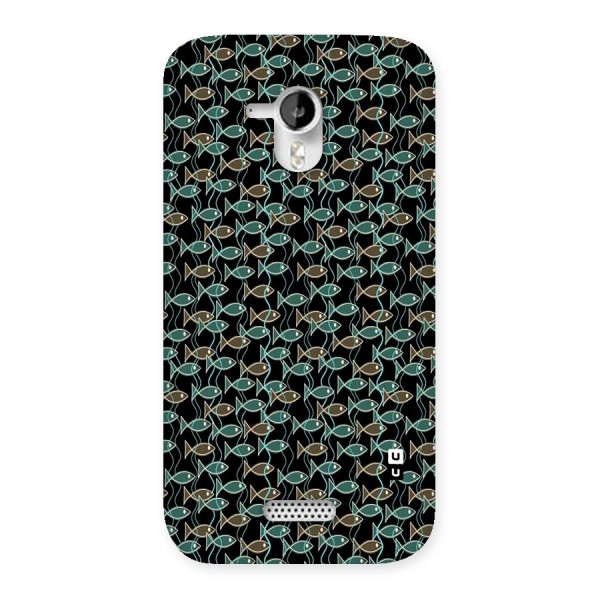 Animated Fishes Art Pattern Back Case for Micromax Canvas HD A116