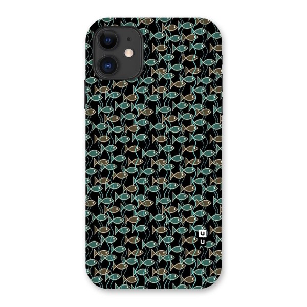 Animated Fishes Art Pattern Back Case for iPhone 11