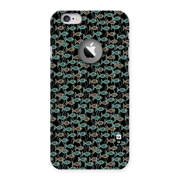 Animated Fishes Art Pattern Back Case for iPhone 6 Logo Cut