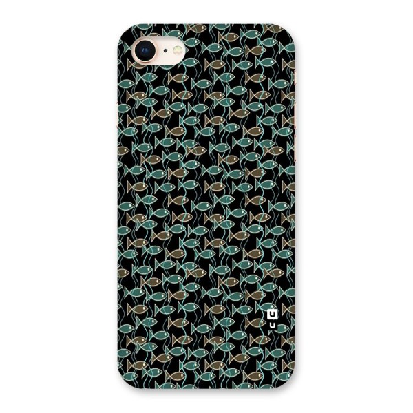 Animated Fishes Art Pattern Back Case for iPhone 8