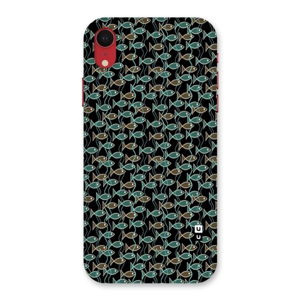 Animated Fishes Art Pattern Back Case for iPhone XR