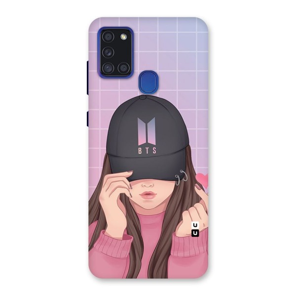 Anime Beautiful BTS Girl Back Case for Galaxy A21s