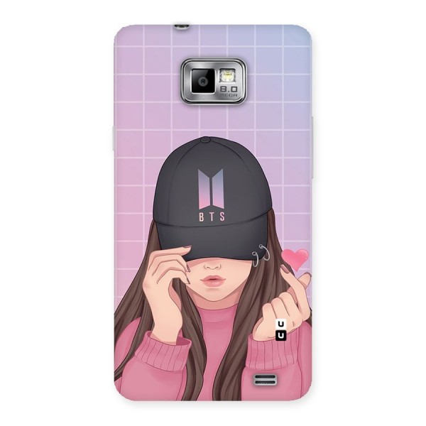 Anime Beautiful BTS Girl Back Case for Galaxy S2