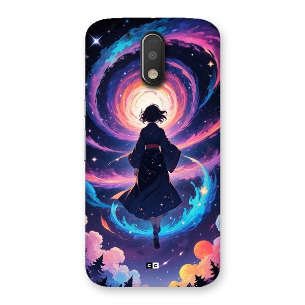 Anime Galaxy Girl Back Case for Moto G4 Plus