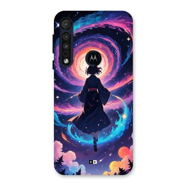 Anime Galaxy Girl Back Case for Motorola One Macro