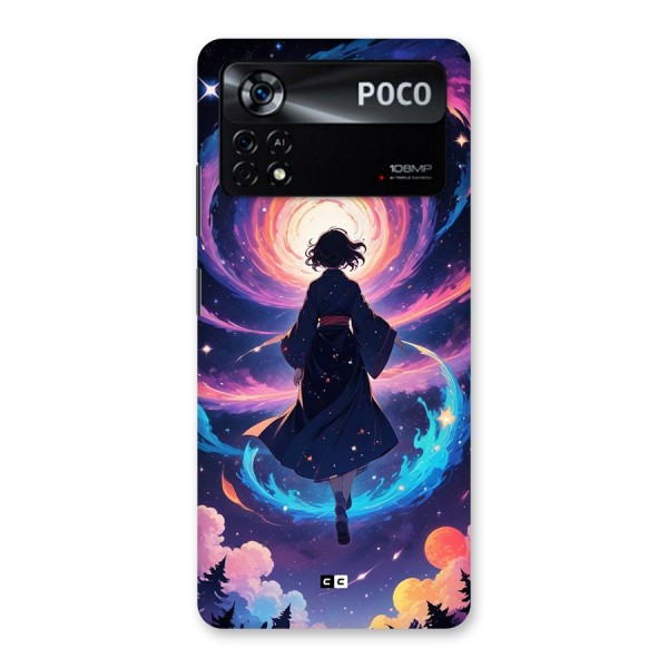Anime Galaxy Girl Back Case for Poco X4 Pro 5G