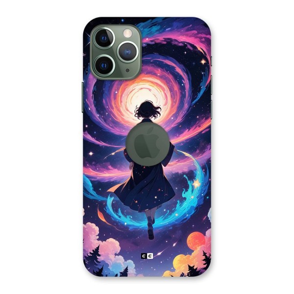 Anime Galaxy Girl Back Case for iPhone 11 Pro Logo Cut