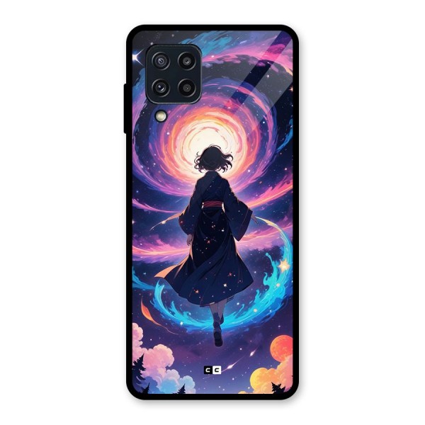Anime Galaxy Girl Glass Back Case for Galaxy M32