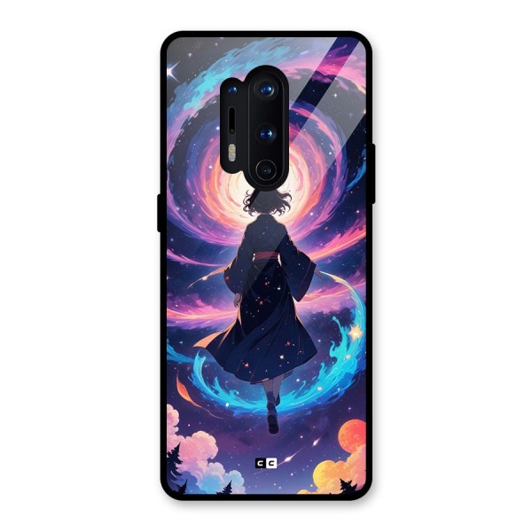 Anime Galaxy Girl Glass Back Case for OnePlus 8 Pro