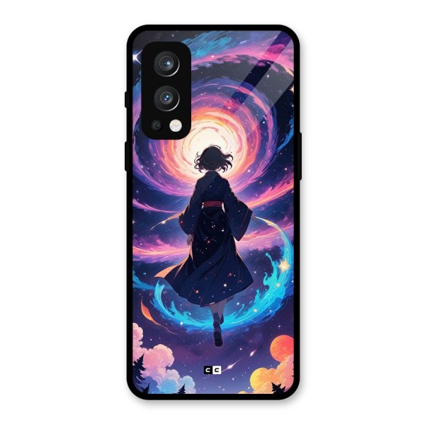 Anime Galaxy Girl Glass Back Case for OnePlus Nord 2 5G