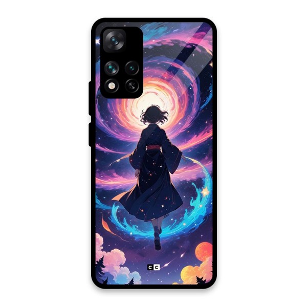Anime Galaxy Girl Glass Back Case for Xiaomi 11i 5G