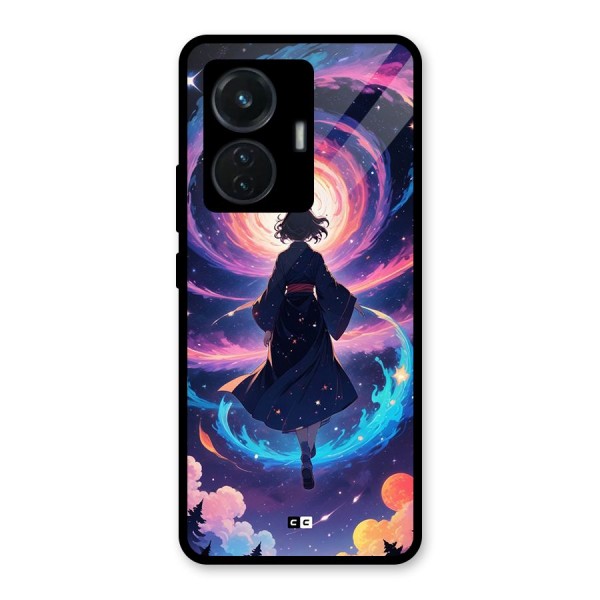 Anime Galaxy Girl Glass Back Case for iQOO Z6 44W