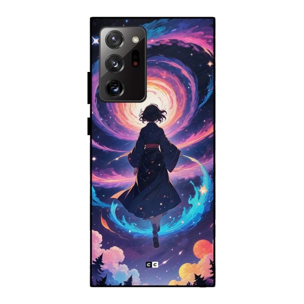 Anime Galaxy Girl Metal Back Case for Galaxy Note 20 Ultra