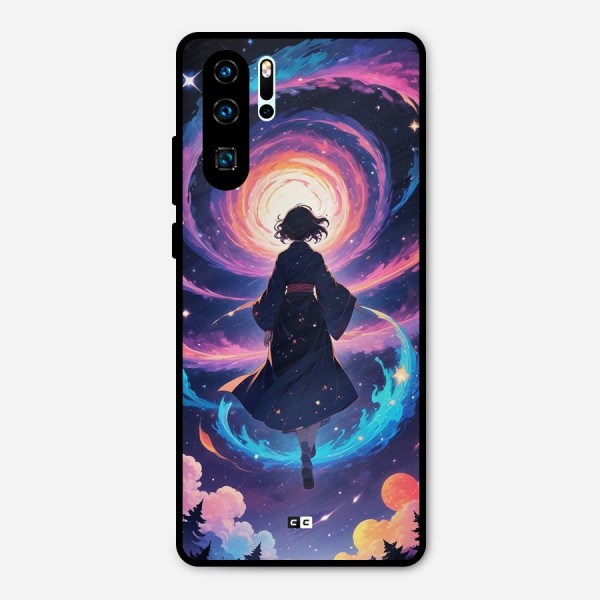 Anime Galaxy Girl Metal Back Case for Huawei P30 Pro