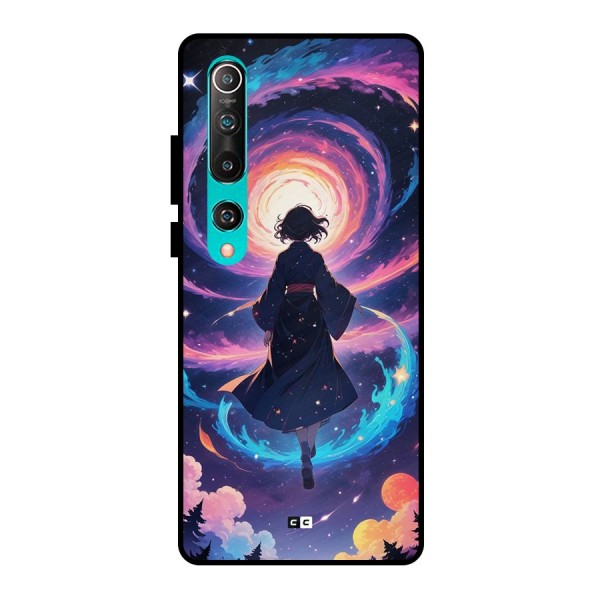 Anime Galaxy Girl Metal Back Case for Mi 10