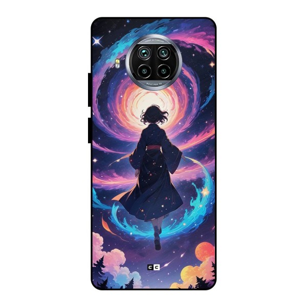 Anime Galaxy Girl Metal Back Case for Mi 10i