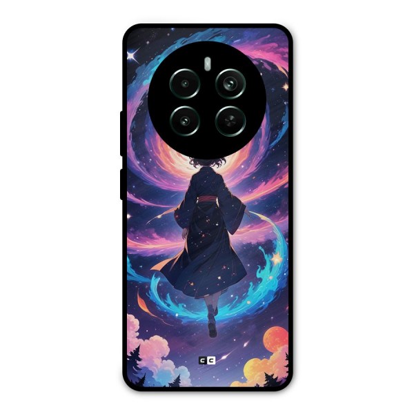Anime Galaxy Girl Metal Back Case for Realme 12 Pro Plus