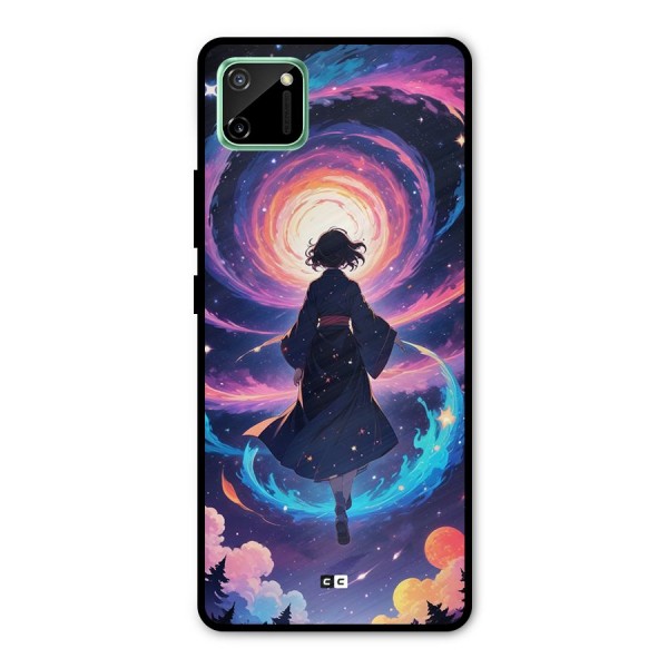 Anime Galaxy Girl Metal Back Case for Realme C11