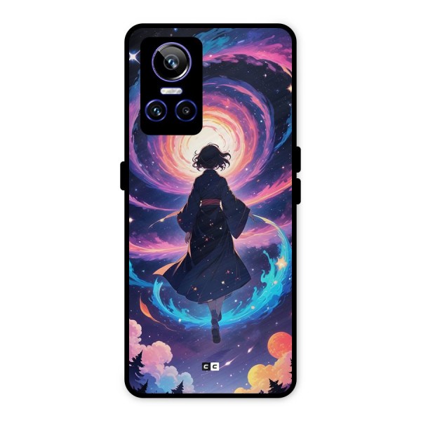 Anime Galaxy Girl Metal Back Case for Realme GT Neo 3