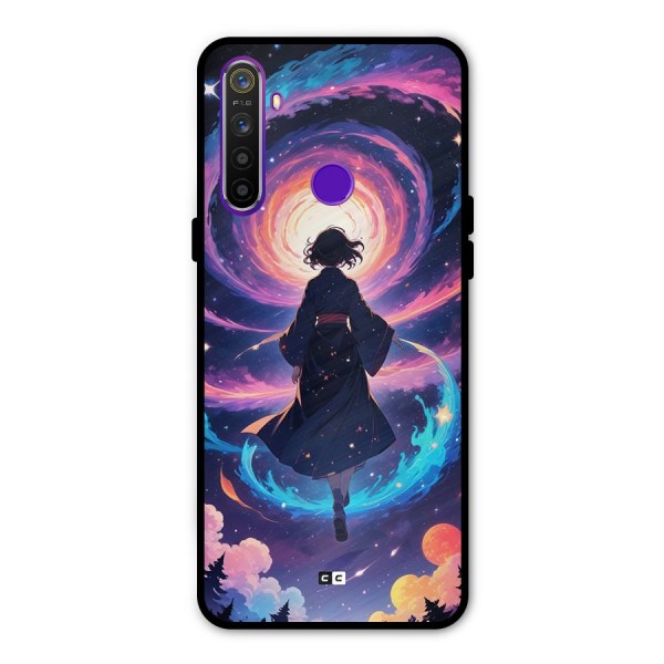 Anime Galaxy Girl Metal Back Case for Realme Narzo 10