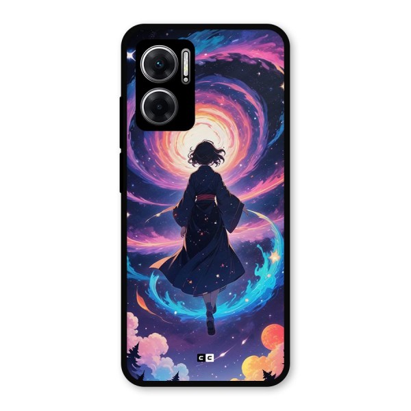 Anime Galaxy Girl Metal Back Case for Redmi 11 Prime 5G
