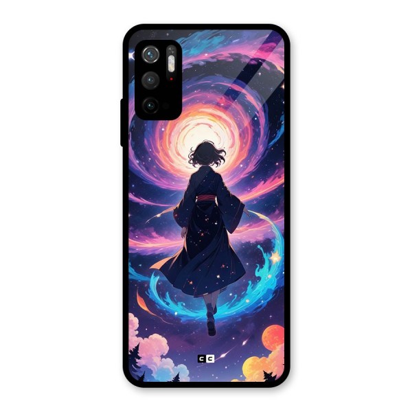 Anime Galaxy Girl Metal Back Case for Redmi Note 10T 5G