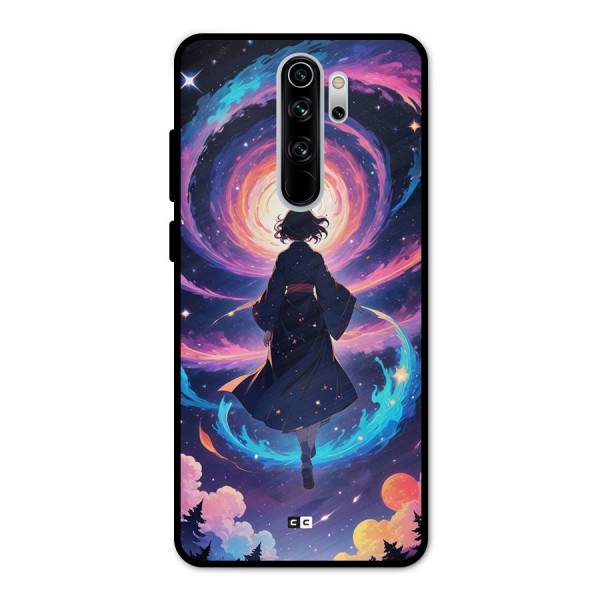 Anime Galaxy Girl Metal Back Case for Redmi Note 8 Pro
