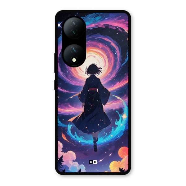 Anime Galaxy Girl Metal Back Case for Vivo T2
