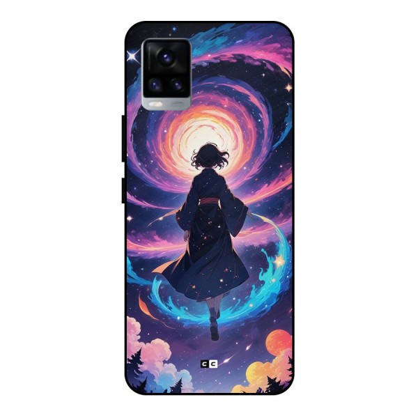 Anime Galaxy Girl Metal Back Case for Vivo V20