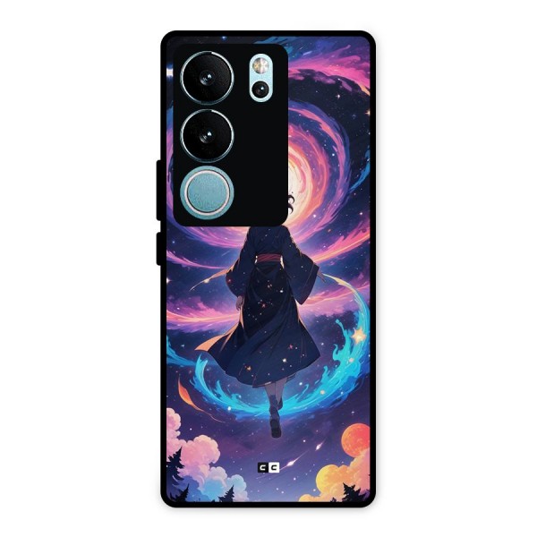 Anime Galaxy Girl Metal Back Case for Vivo V29