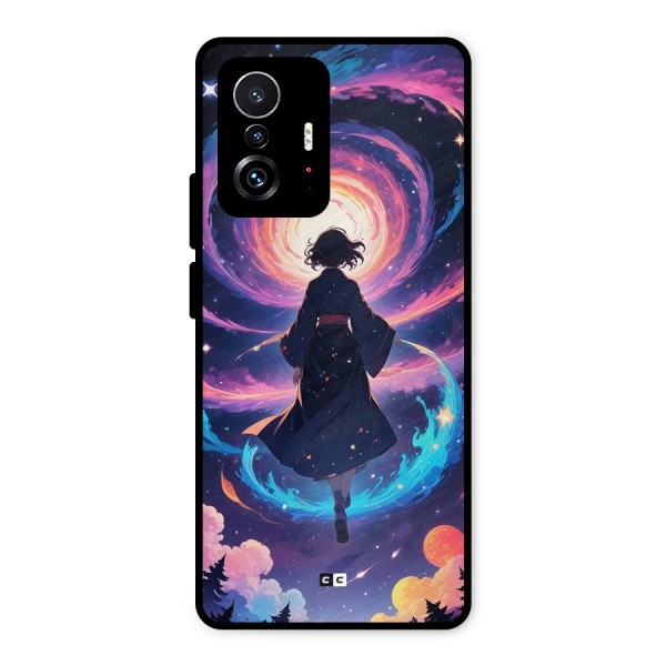 Anime Galaxy Girl Metal Back Case for Xiaomi 11T Pro