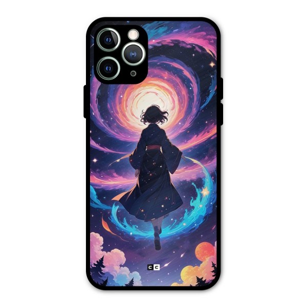 Anime Galaxy Girl Metal Back Case for iPhone 11 Pro Max
