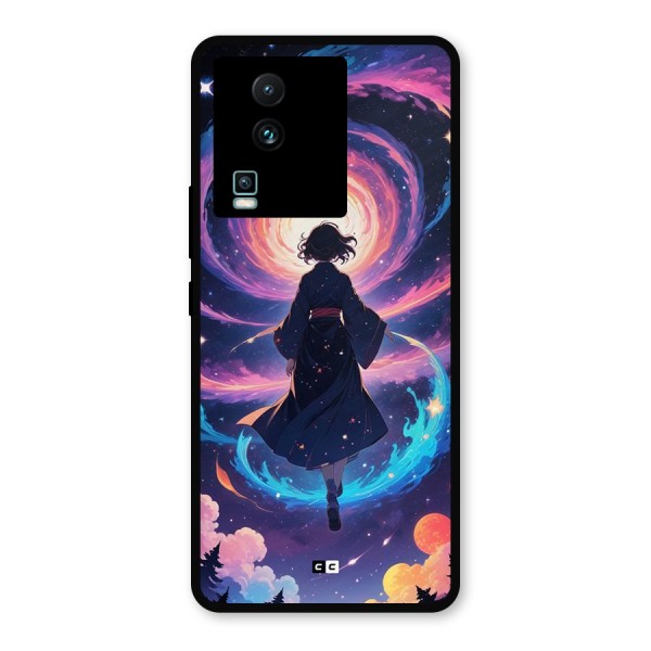 Anime Galaxy Girl Metal Back Case for iQOO Neo 7 Pro