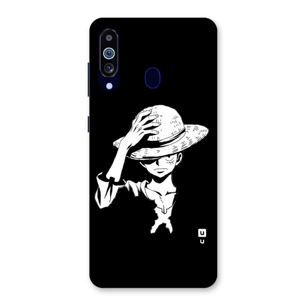 Anime One Piece Luffy Silhouette Back Case for Galaxy A60