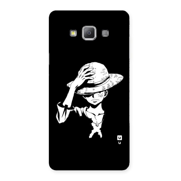 Anime One Piece Luffy Silhouette Back Case for Galaxy A7