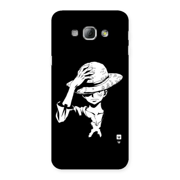 Anime One Piece Luffy Silhouette Back Case for Galaxy A8